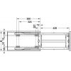 Kesseböhmer DISPENSA junior III vasalat, fenéklapra szerelhető, ezüstszürke, 300 mm