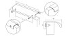 VIEFE ona 480-1440mm fogantyú, Csiszolt sötét sárgaréz L29, 1500mm