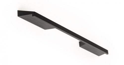 VIEFE rail 192mm fogantyú, Csiszolt fekete L30, 280mm