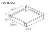 FOREST FDS REJTETT FIÓKCSÚSZÓ FDS-RCSA+ , 35 kg, acél