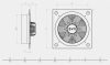 BVN ventilátor b6pam-300 ipari axiális ventilátor 6 lapáttal 1 fázis