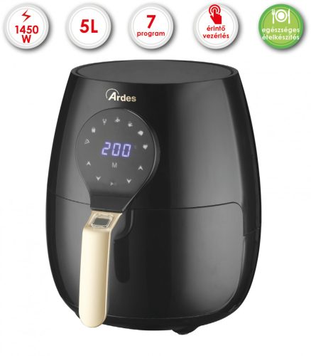 ARDES 1k33 5 literes air fryer forrólevegős sütő