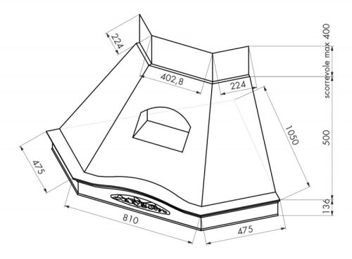 KDESIGN páraelszívó glenda sarok t600