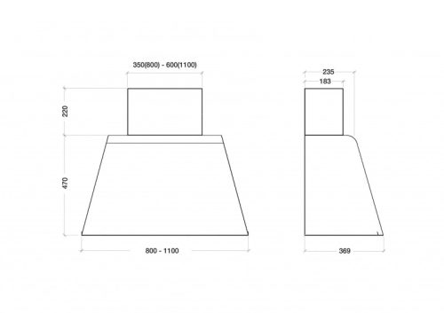 KDESIGN páraelszívó k129-80 t500 corten